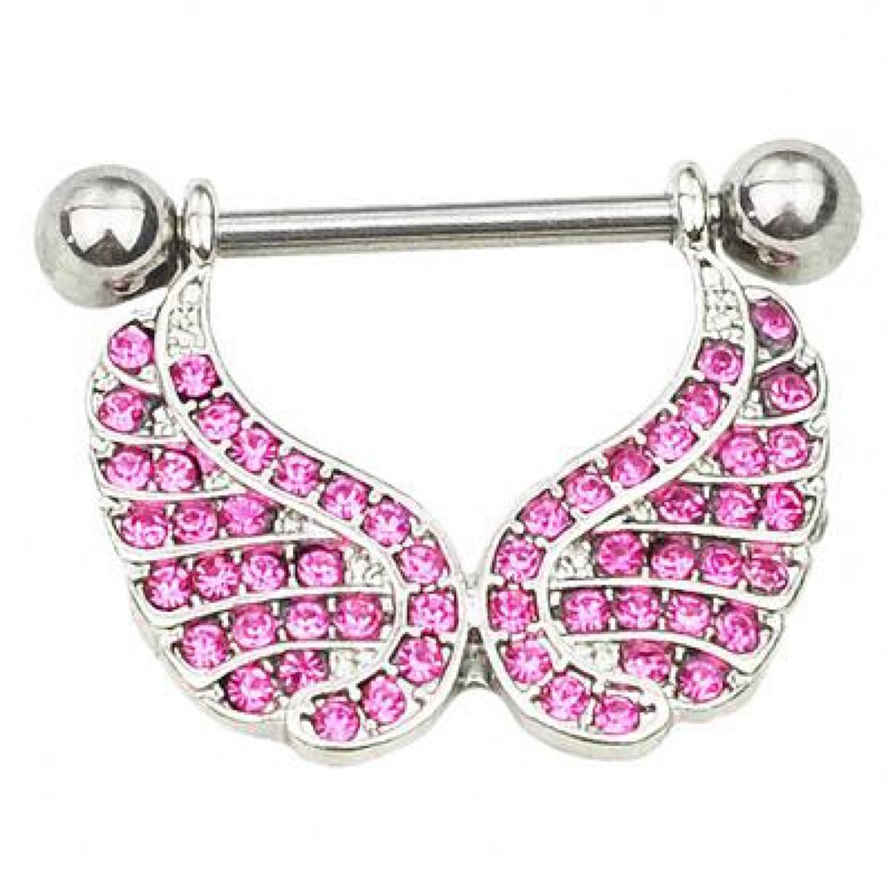 Wing Style Nipple Rings (Set)
